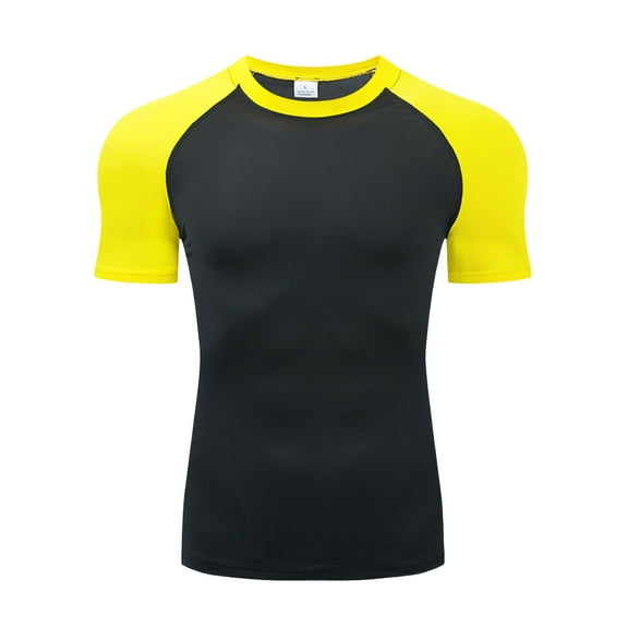 Men's Performance Training T Shirts for Fitness and Running Quick Drying Sweat Wicking Short Sleeve Sports Apparel
