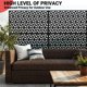 thumbnail image 4 of 72x47 pulgada freestanding metal privacy screen con stand para outdoor y indoor use (patio, lawn, garden, deck, balcony), 4 of 8