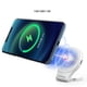 thumbnail image 3 of Cargador de teléfono celular magnético para iPhone 14/iWatch 8/AirPods Pro 2 (blanco), 3 of 9