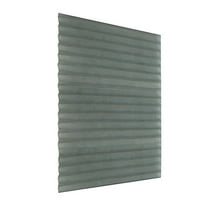 LAMIRO Polyester Horizontal Mini Blinds Shades for Bedroom Kitchens Washroom Window No Tools Inside Installation 35.4