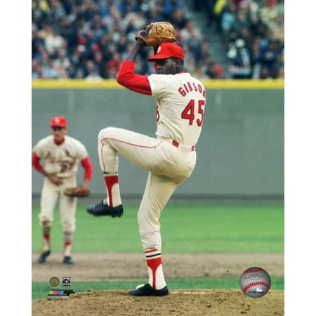 Gibson Photo - Bob Gibson 1968 World Series Photo Print