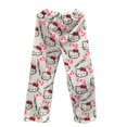 thumbnail image 3 of Pantalones de pijama de dibujos animados de Hello Kitty para mujer, pantalón suave de lana de Coral KT, pantalones informales para el hogar, Kawaii, Sanrio, Anime, regalo de cumpleaños, 3 of 5