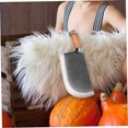 thumbnail image 4 of OUNONA Portefeuille Mini Drôle pour Femmes Gris Peluche Organisation 1Pcs, 4 of 8