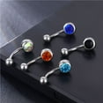 thumbnail image 1 of Titanium Belly Button Rings Belly Rings Belly Piercings Navel Rings Navel Barbell Stud ,5pcs, 1 of 5
