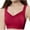 Red, variant on Kaemgyyd Push up Bras for Women Breathable Full Coverage Wireless Soft Bralette Support Seamless Comfortable Wirefree Bra