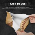 thumbnail image 3 of Goofa Vintage Baseball Pattern Triangle Square Tissue Box Cover, Modern PVC Leathe Facial Paper Holder,Decorative Holder/Organizer for Bathroom Vanity Countertop, 3 of 9