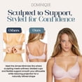 thumbnail image 5 of Dominique Aimee Seamless Contour T-Shirt Bra #3500 - Lightweight Everyday Bra with Smooth Shape Underwire – Lingerie for Women, 5 of 6