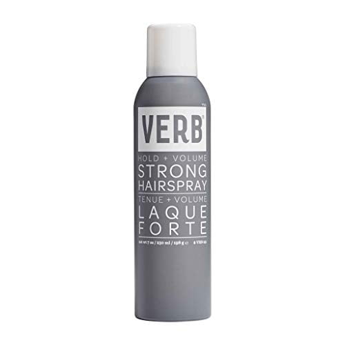 Verb Strong Hairspray - Hold & Volume - Weightless Strong Hold Hairspray Infused with Pro-vitamin B5,  - Flake-free formula for styling and heating tools,  - Ideal for Locking in up-dos and