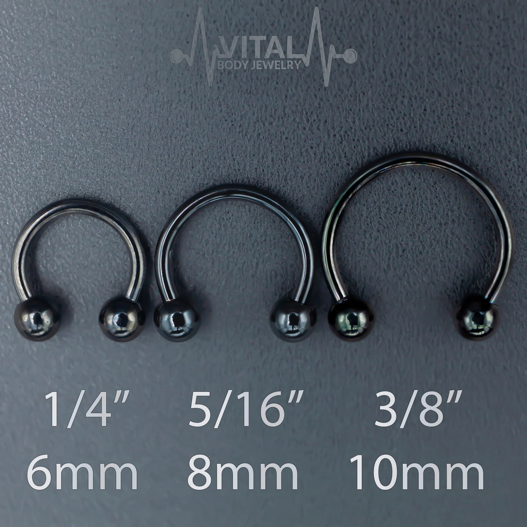 16G Septum Ring, Horseshoe, Curved Barbell, Circular Bent with Balls Ends in Gold, Rainbow, Rose Gold, Black and Silver Colors