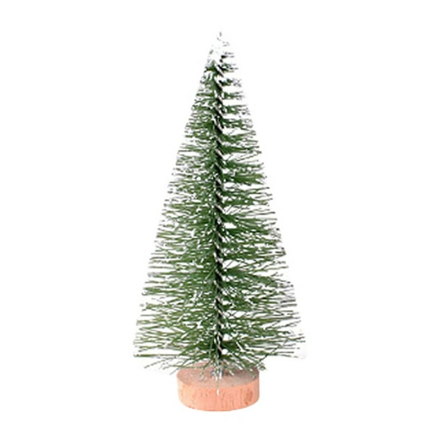 DPTALR Christmas Tree Mini Pine Tree With Wood Base DIY Home Table Top Decor
