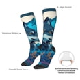 thumbnail image 4 of Fotbe Blue Iceberg Leaf Wolf Calcetas Divertidas Estampadas para Hombre y Mujer, Calcetas de Algodón hasta la Rodilla para Caminar, Correr, Enfermería y Embarazo, 4 of 6