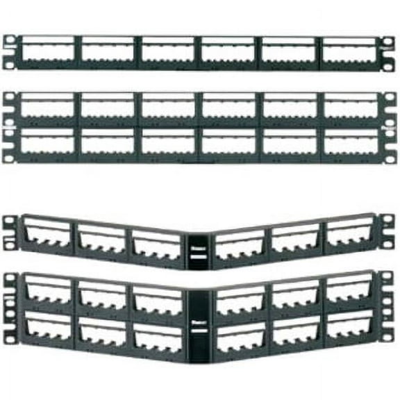 Panduit UICMPP24BLY 24-Port Flat Patch Panel, Black