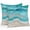 Turquoise, variant on Lumbar Pillow Covers 12 x 20 Inches, Burnt Orange Coastal Waterproof Throw Pillow Cover Set of 2, Summer Beach Nautical Abstract Art Decorative Rectangle Cushion Covers for Patio/Tent/Couch/Garden