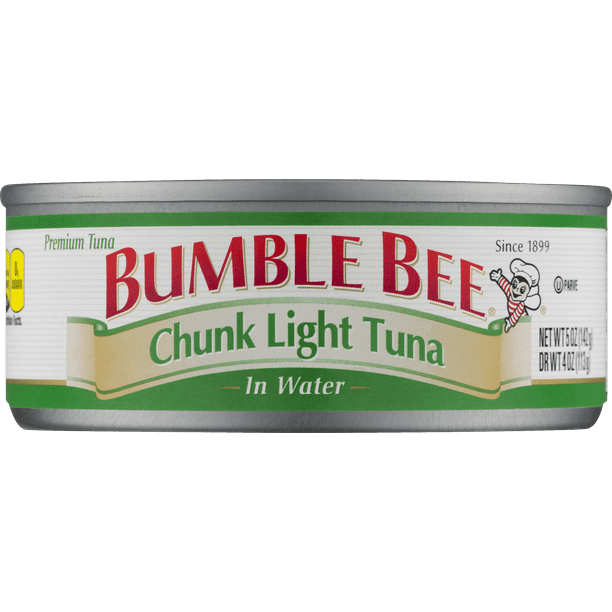 Bumble Bee Chunk Light Tuna in Water, 5 oz Can