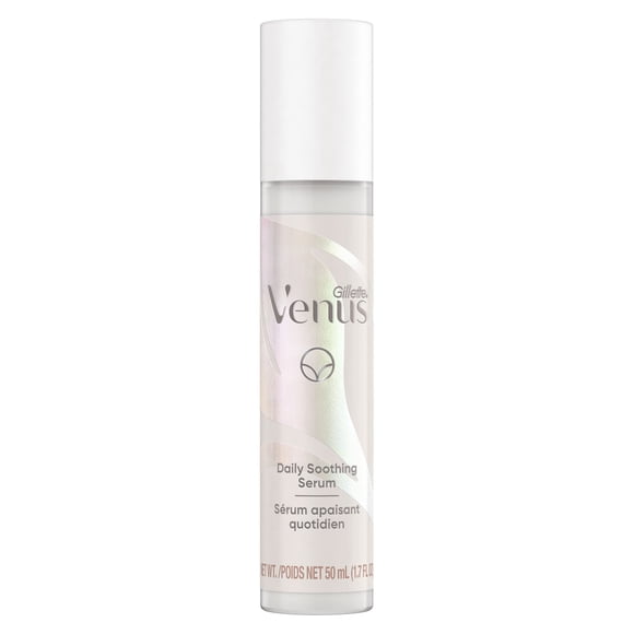 Venus Gillette Venus Intimate Grooming Daily Soothing Serum Reduce Ingrown Hair for Pubic Hair and Skin, Bikini Post Shave Serum
