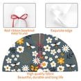 thumbnail image 4 of KLL 36" Christmas Tree Skirt Flowers and Bee Xmas Tree Skirts Mat for New Year Xmas Holiday Party Indoor Outdoor Home Decoration, 4 of 7
