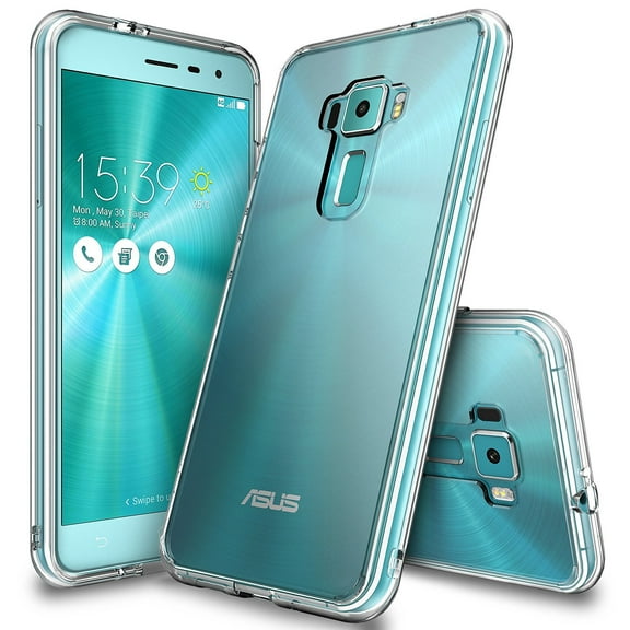 Zenfone 3 Case, Ringke [FUSION] Clear PC Back TPU Bumper Raised Bezels Protective Cover For Asus Zenfone 3 2016