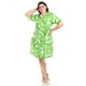 thumbnail image 1 of Vestido camisero con olan Roman Fashion /Tallas Extras, 4326 (Verde flores) verde 36, 1 of 6