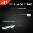thumbnail image 4 of A-Premium Intermediate Side Parking Brake Cable Assembly Compatible with Ford Models: F-250 Super Duty 2011-2016, F-350 Super Duty 2011-2016 - Replace# BC3Z2A793A, 4 of 8