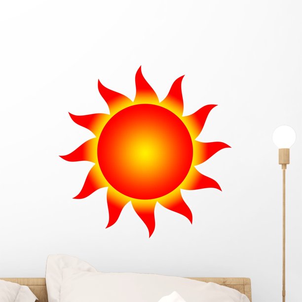 Sun Wall Decal Sticker by Wallmonkeys Vinyl Peel and Stick Graphic (18