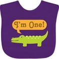 thumbnail image 3 of Inktastic 1st Birthday Alligator Jungle Boys or Girls Baby Bib, 3 of 4