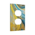 thumbnail image 2 of ZICANCN Outlet Covers Wall Plate, Abstract Luxury Gold Glitter Light Switch Cover Decorative, Duplex Toggle Combo 1-Gang, 2 of 9