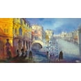 thumbnail image 2 of Milani 14x10 Black Ornate Wood Framed with Double Matting Museum Art Print Titled - Venezia I, 2 of 4