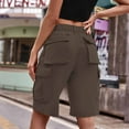 thumbnail image 7 of Bibifish Womens Shorts Multi-Pocket Cargo Wide Leg Shorts High Waist Soft Relaxed Fit Casual Outdoor Errands Functional Trendy Shorts, 7 of 7
