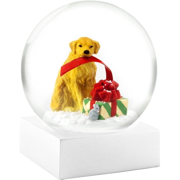 CoolSnowGlobes Dog with Gift Snow Globe