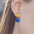 thumbnail image 2 of TYShandao Handmade Wound Ball Earrings, Elegant Earrings, 2 of 2