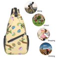 thumbnail image 6 of ZICANCN Sloth Neutral Color Crossbody Sling Bag for Men Women - Casual Shoulder Backpacks for Travel Sport Climbing Runners Daypack, 6 of 9