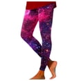 thumbnail image 2 of Pink Yoga Pants Women Galaxy Costume Women Colorful Leggings Fancy Costume Glitter 3D Printing Costume for Women, 2 of 4