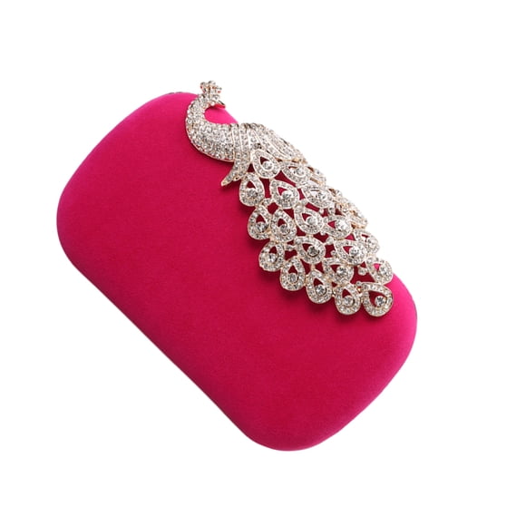 Minnieouse Opciones de cartera duraderas y funcionales para personas ocupadas: manténgase organizado Bolsas de mensajero y de hombro Rosa roja pavo real blanco