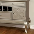 thumbnail image 4 of Furniture of America Bethlehem Wood Wine Rack Sideboard in Gold Champagne, 4 of 7