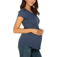thumbnail image 4 of Women's Maternity Tops Tunic T-Shirt Pregnancy Clothes Ladies Fashion Solid Color Print Short Sleeve Pregnant Woman Casual Clothe Top, 4 of 4