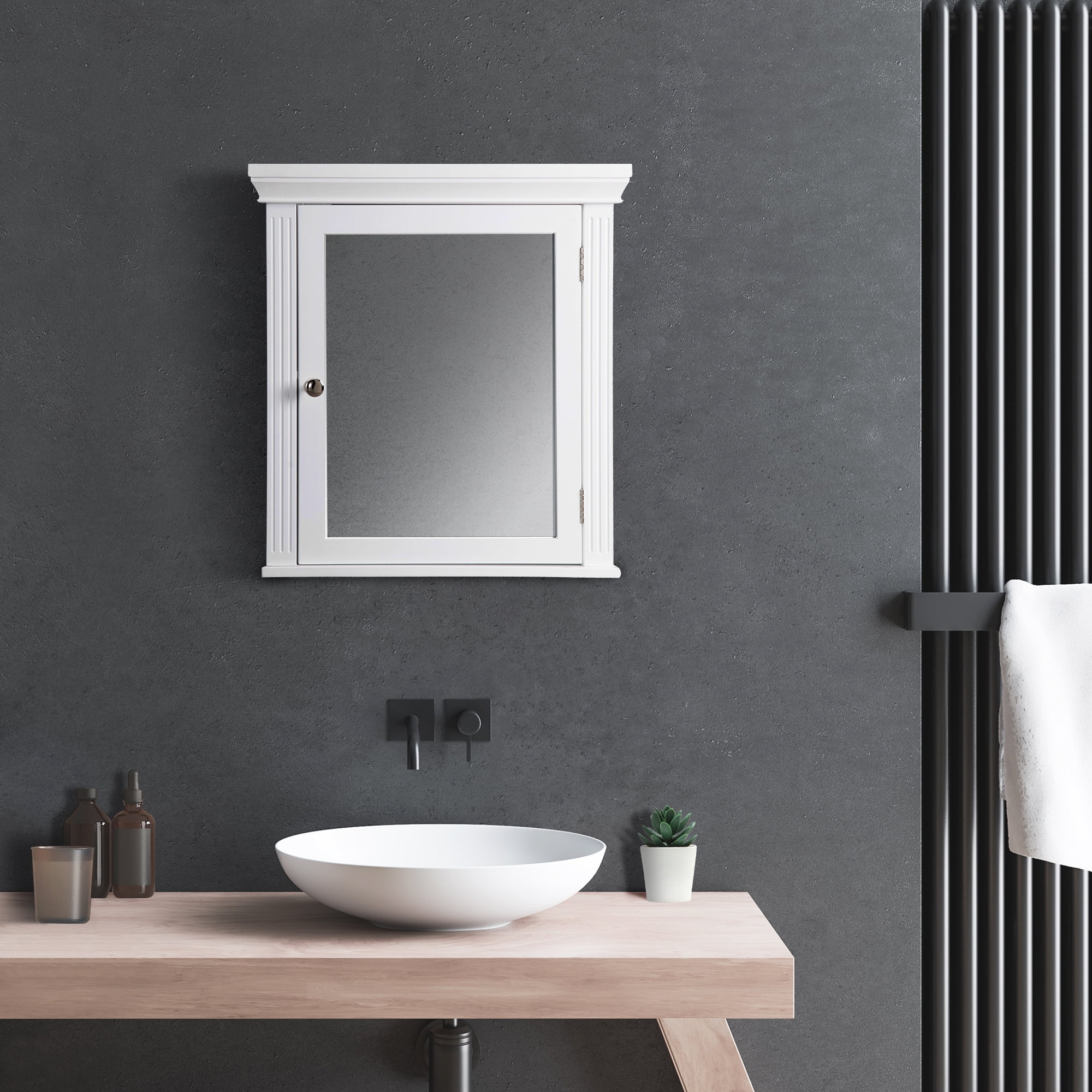 Teamson Home Stratford SingleDoor Removable Wall Cabinet  (图2) Teamson Home Stratford SingleDoor Removable Wall Cabinet  (图2)