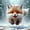 Fox, variant on BYGFHLYW Diamond Art Kits for Adults, Winter Snowy Mountain Lake Pattern 5D Full Round Drill Diamond Painting, Home Wall Decor, 14x14 Inch