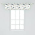 thumbnail image 2 of Ambesonne Polka Dots Valance Pack of 2, Repetitive Pastel Birds, 54"X12", Pale Blue Multicolor, 2 of 2