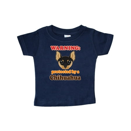 

Inktastic Protected by a Chihuahua Dog Gift Baby Boy or Baby Girl T-Shirt