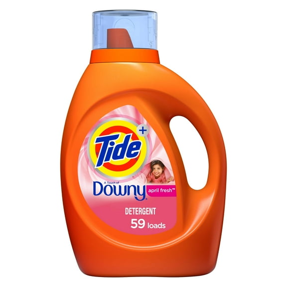 Tide Plus Downy April Fresh, 59 Loads Liquid Laundry Detergent, 92 fl oz