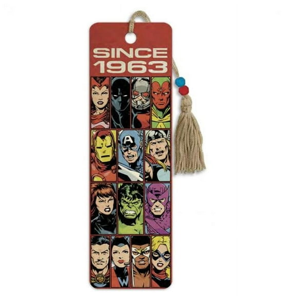 Avengers 866508 Avengers 60th Anniversary Since 1963 Premier Bookmark, Red