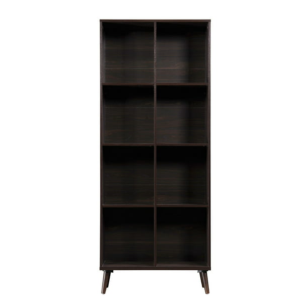 77 25 Brown Classical Style Double 4, Handcrafted Bookcase