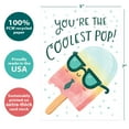 thumbnail image 3 of Tree-Free Greetings Father's Day Greeting Card 2 Pack, 100% Recycled Paper, 5x7, Coolest Pop (GT60456), 3 of 5