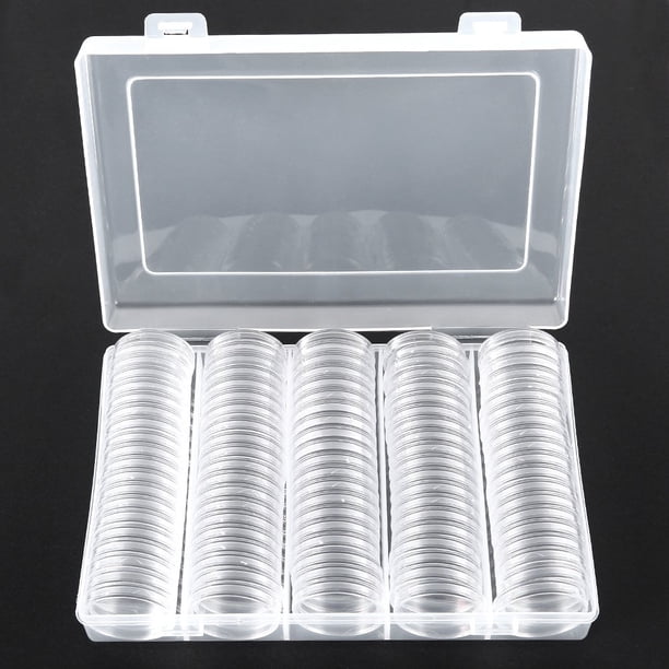 Coffret capsules de monnaie boîte de collection porte monnaie vitrine