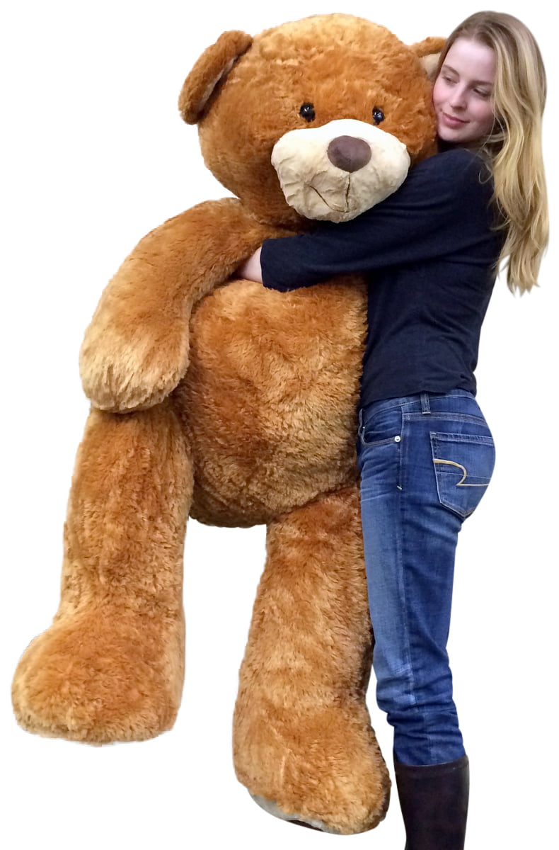 How much does a giant teddy bear cost at walmart Giant 5 Foot Teddy Bear Big Soft 60 Inch Plush Animal Honey Brown Color Walmart Com Walmart Com
