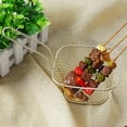 thumbnail image 4 of Fryer Basket for Chip Metal Square Fries Basket for Fried Food, Chip Frying Serving Basket for Chips, Shrimps, Onion Rings, Kitchen Restaurant Cooking Tools, 4 of 6