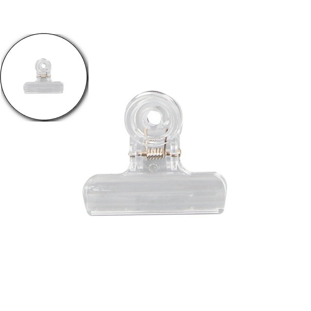 Dvruxg Chip Clips, Plastic Clear Clips Clamps Chip Bag Clips Bulldog Clips Hinge Clips Food Bag Clamps Utility Paper Clips for Home
