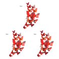 thumbnail image 3 of Justharion 12pcs/set Multicolor Double Couche Papillons 3D Autocollants Muraux Décoration Murale PVC Papillons Réfrigérateur Autocollants Grand Rouge 3Set, 3 of 6