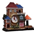 thumbnail image 1 of Despertador Creative House de resina con forma de casa vintage europeo, 1 of 5