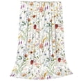 thumbnail image 2 of Honeii Wildflower Watercolor Print Fleece Blanket - Throw Blanket for Bed, Sofa, Couch, Camping, and Travel , Microplush Ultra Soft Warm Blanket-40"x30", 2 of 7